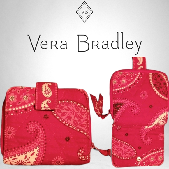 Vera Bradley Handbags - Vera Bradley Mesa Red Bi-Fold Wallet